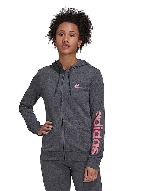 adidas kapuzenjacke damen grau|Kapuzenjacken für Damen .